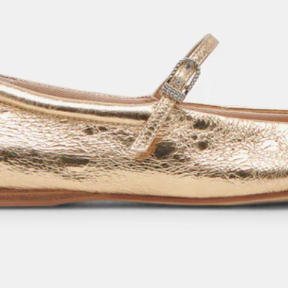 BRAND NEW: Dolce Vita Gold Ballet Flats/Mary Jane Shoes